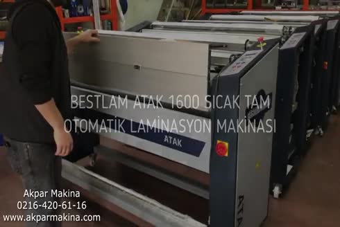 Bestlam ATAK 2000 Otomatik Sıcak Laminasyon Makinası