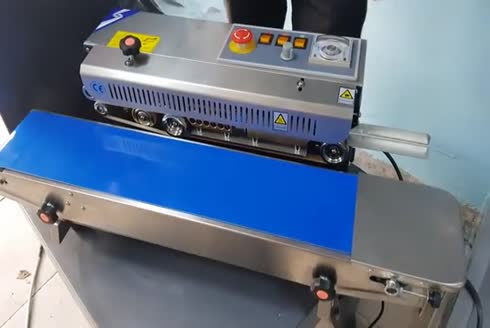 8-10 mm Tarih Kodlamalı Otomatik Konveyörlü Poşet Yapıştırma Makinası