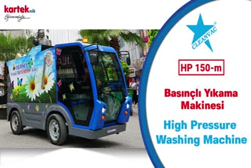 CT 750 Elektrikli Damperli Çöp Toplama ve Yol Süpürme Aracı