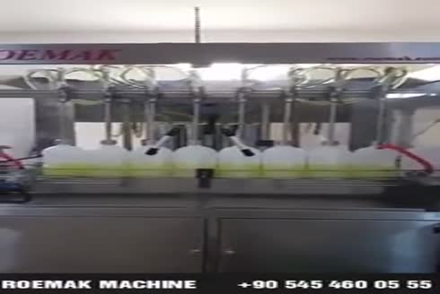 Detergent Filling Machine with 8 Nozzles