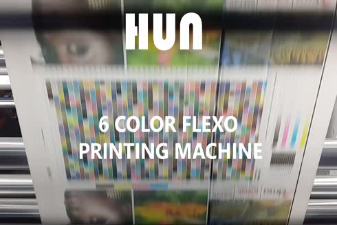 6 Renk Stack Tip Flexo Baskı Makinası