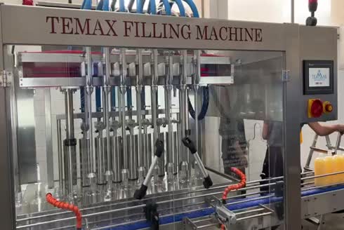 2500 Pieces / Hour 8 Nozzles Volumetric Liquid Filling Machine