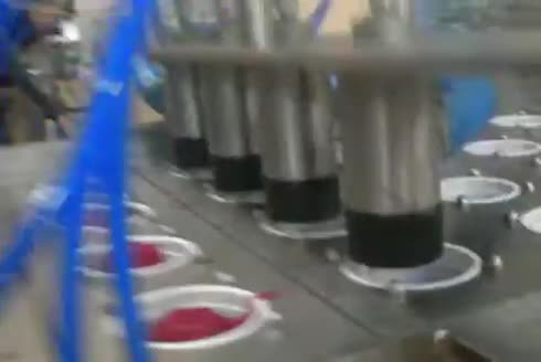 2400 Adet / Saat (Meyveli Yoğurt) Sıvı Gıda Dolum Makinası