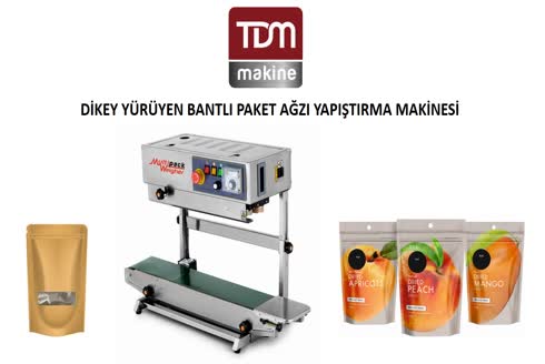Dikey Yürüyen Bantlı Yapıştırma Makinesi