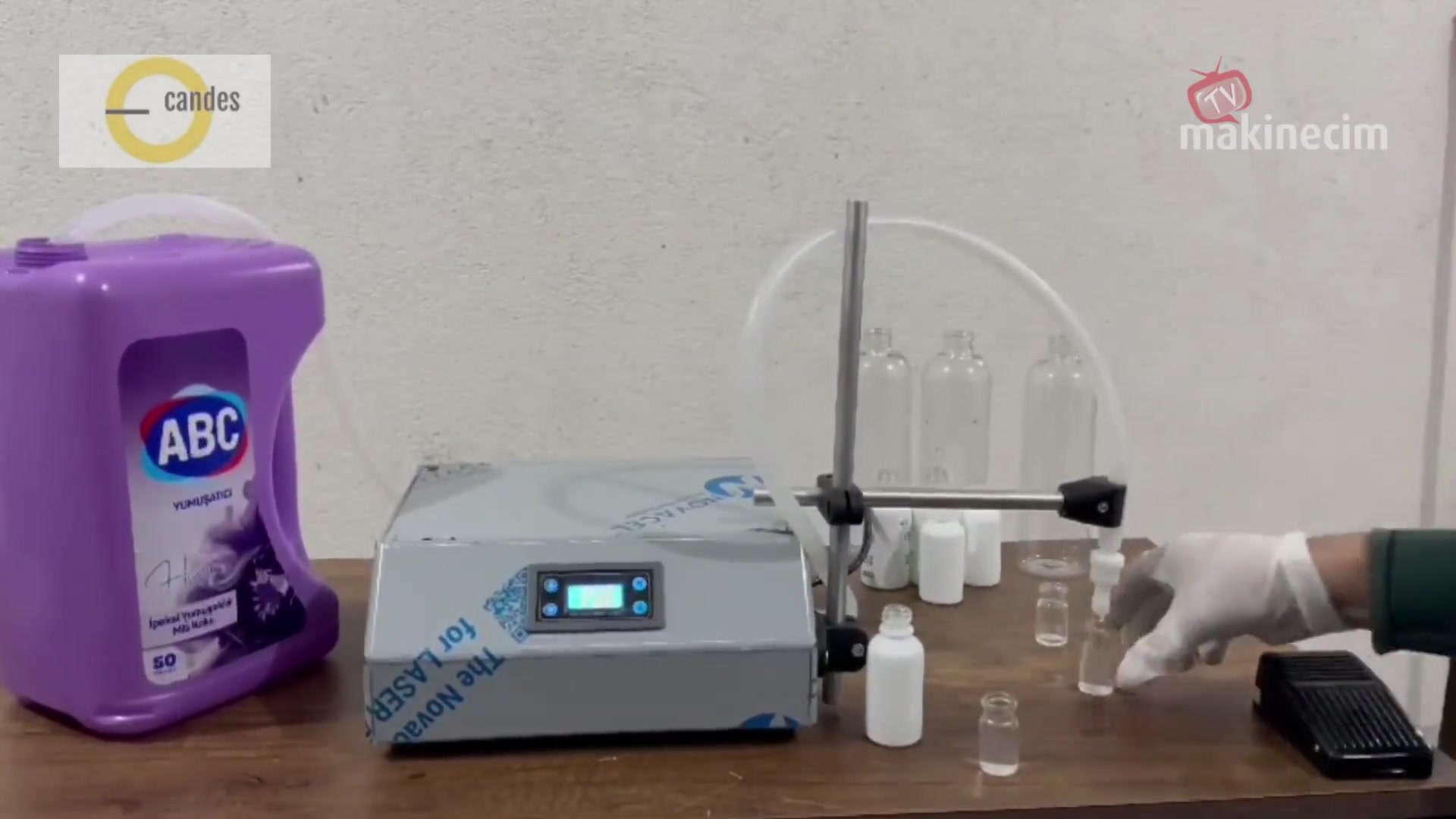 Yarı Otomatik Elektrikli Sıvı Dolum Makinesi