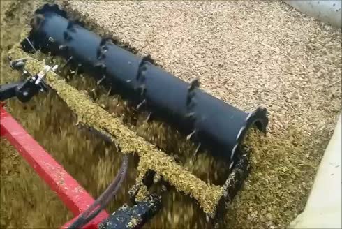 Tractor Behind Silage Cutting