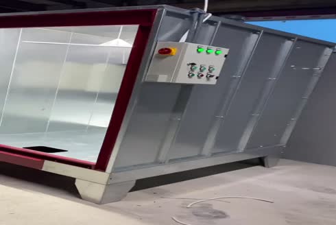 Manual Electrostatic Powder Coating Booth With Filter