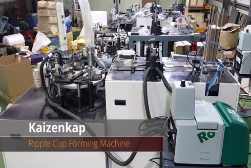 4-22 oz Double Wall Karton Bardak Üretim Makinesi