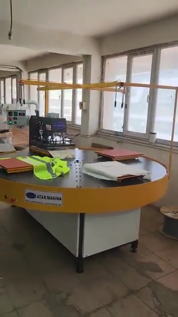 10 kw Otomatik Dönerli Gezer Kafa Transfer Baskı Presi