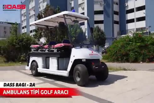 2 Kişilik Elektrikli Sedyeli Ambulans Golf Arabası Dass BAGI-2A