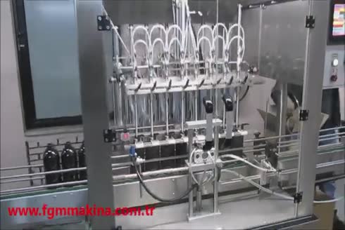 100-1.000 Ml 3000 Adet / Saat Kapak Kapatma Sistemli Otomatik Sıvı Dolum Makinası
