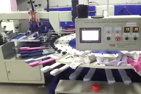 Socks Silicone Printing Machine With Self Dryer