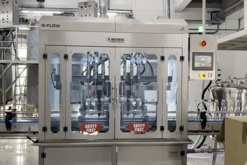 2500 Adet / Saat 300 mm Paslanmaz Çift Taraflı Şişe Etiketleme Makinası