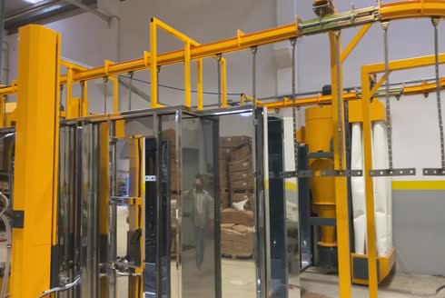 Siklonlu İkiz Tip Elektrostatik Toz Boya Kabini