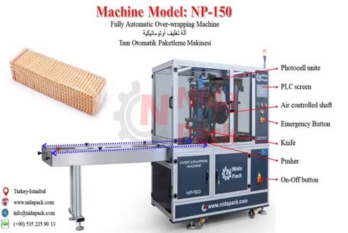 NP-150 Sabun ve Bisküvi Tam Otomatik Paketleme Makinası