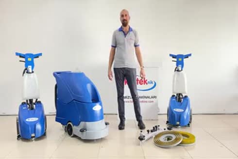 E4501 Elektrikli İticili Yer Yıkama Makinası 