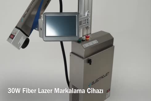 10” Renkli Fiber Lazer Markalama Makinası