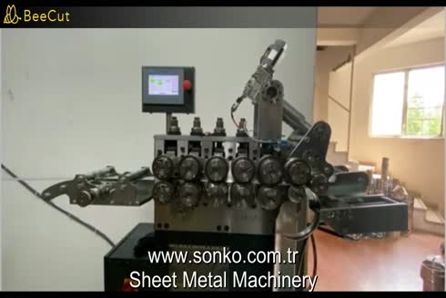 Tam Otomatik Çelik Baca Roll Form Kelepçe Makinesi