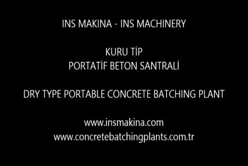 Kuru Tip Portatif Beton Santrali 120 M³/S PBS-120 PRO