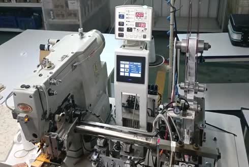 Tam Otomatik Tek Etiket Katlamalı Dikiş Ve Etiketleme Makinası