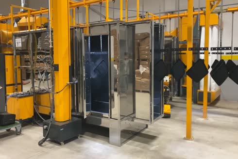 Siklonlu İkiz Tip Elektrostatik Toz Boya Kabini