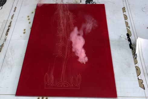 Glass Art Galvo Lazer Cam Kumlama Makinası