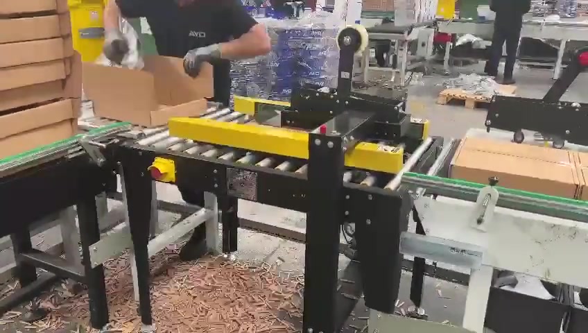 Max.30 Boxes / Minute Semi-Automatic Box Taping Machine
