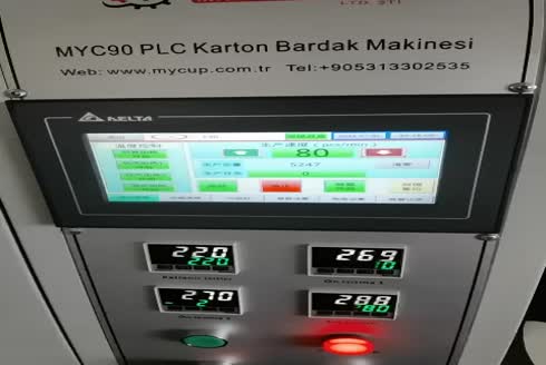 MYC90 Tam Otomatik Kağıt Karton Bardak Makinası