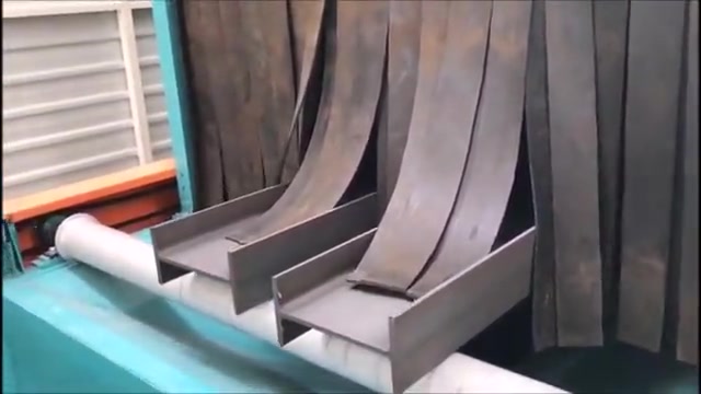 700mm 8 Türbinli Yatay Kontinü Kumlama Makinası