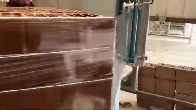 10 Tur / Dakika Üstten Baskılı Palet Streç Sarma Makinası