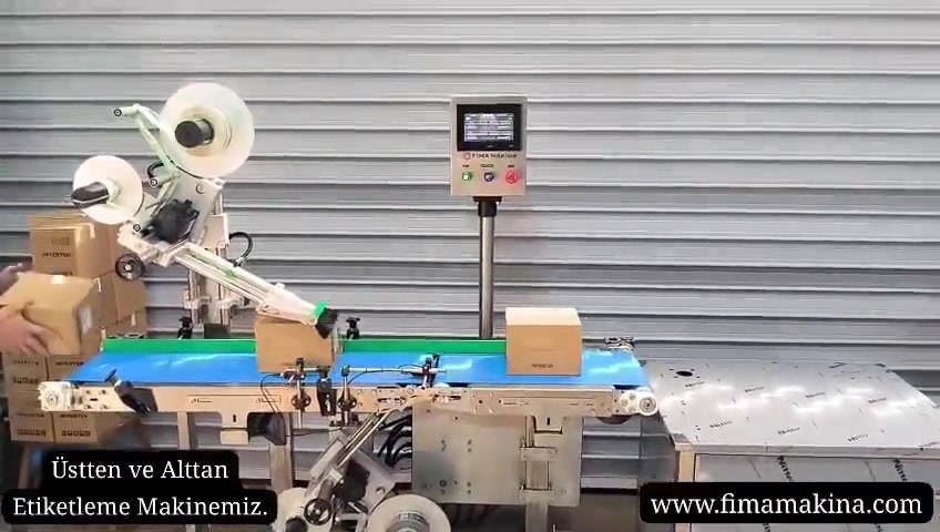 Otomatik Alt Ve Üst Yüzey Etiketleme Makinesi