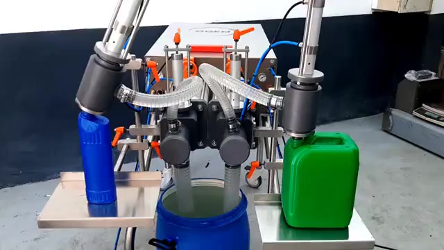 5 Liter Double Head Acid/Caustic Semi-Automatic Packaging Filling Machine