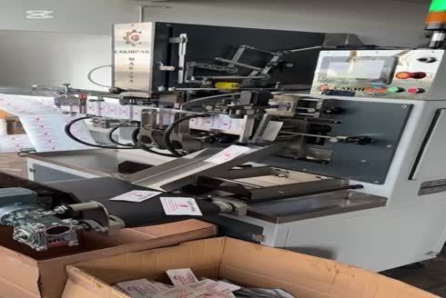 100-110 Paket/Dakika Tam Otomatik Islak Mendil Dolum ve Paketleme Makinası