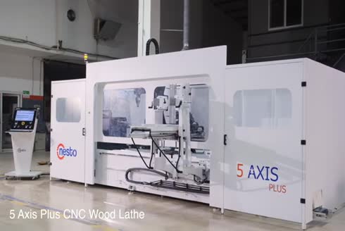 5 Eksen Plus CNC Ahşap Torna Makinası