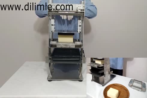BD 15 Blok Gıda Dilimleme Makinesi 8mm Küp Kaşar Dilimleme