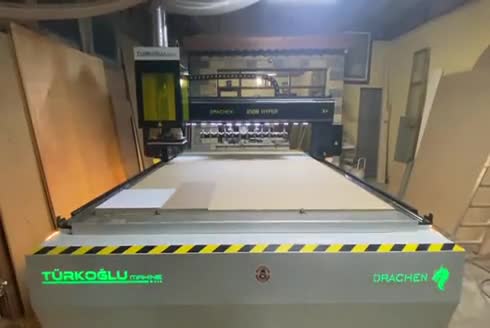 210X370x20 cm CNC Mermer İşleme Makinası