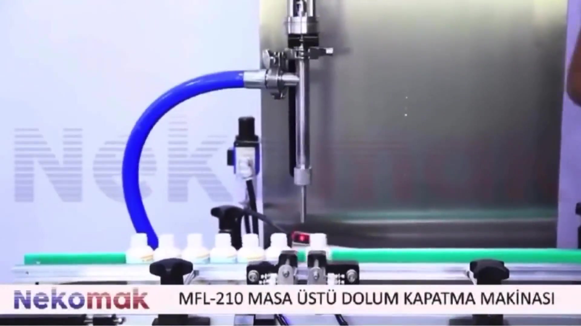 20 Şişe/Dakika Sıvı Dolum ve Kapatma Makinası