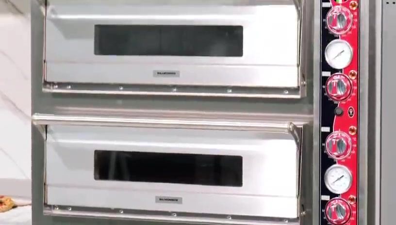 62X62 Çift Katlı Elektrikli Pizza Fırını