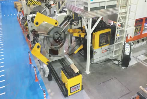 Kompakt Tip Rulo Sac Açma Doğrultma Ve Sürme Makinası