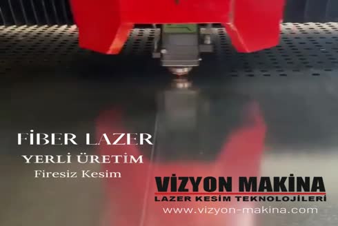 1500x3000 mm 1 kW Fiber Lazer Kesim Makinesi