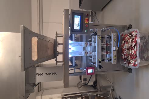 Fmk Makina 2 Hatlı Dikey Vidalı Paketleme Makinası