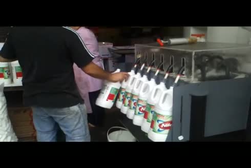 6 + 6 Seviye PVC Şişe Dolum Makinası