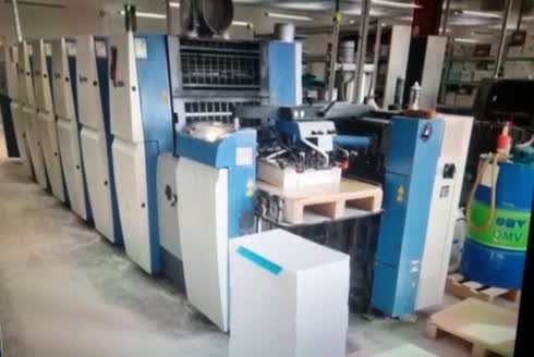 605X740 Mm 4 Renk Ofset Baskı Makinesi