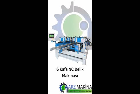 4-20 mm 6 Kafa NC Cam Delme Makinası