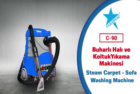 C90 Buharlı Sıcak Soğuk Halı Koltuk Yıkama Makinası 