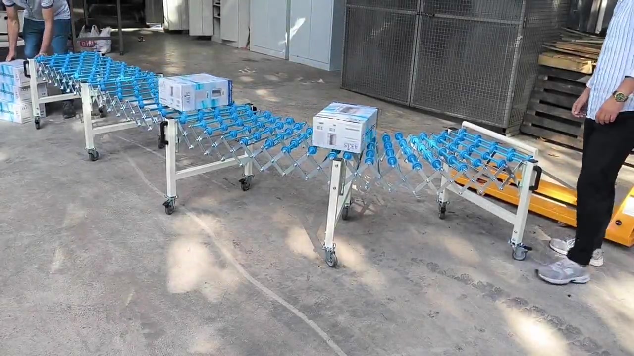 Rulolu Marakarlı Akordiyon Konveyör Sistemi