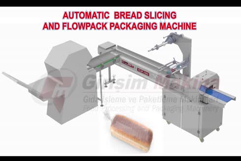 Automatic Bread Slicing And Flowpack Packaging Machine With Clipping Machine