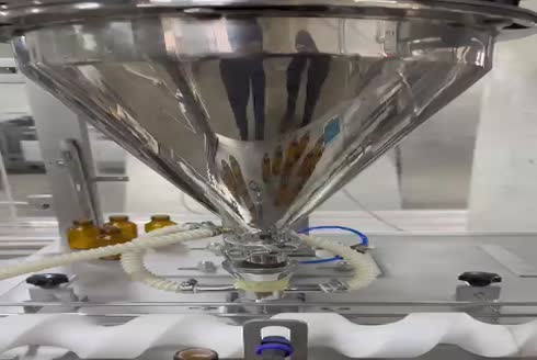 Toz Dolum Ve Şişe Kapak Kapatma Makinası