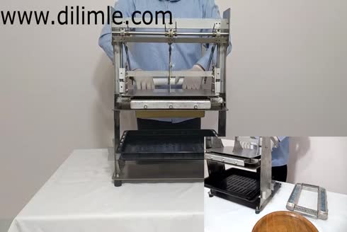 BD 30 Blok Gıda Dilimleme Makinesi 10mm Küp Kaşar Peyniri Dilimleme