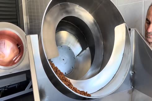 30-50 kg/ h Nuts Roasting Machine 